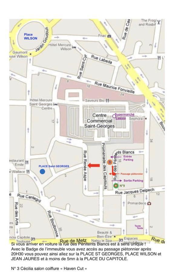 Hyper-Centre Historique Avec Possibilite De Reservation Parking 圖盧茲 外观 照片